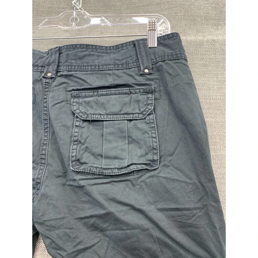 Gap Relaxed Fit‎ Cargo Pants Boys 10 Gray Dark Wash Straight Leg Outdoor Hiking